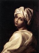 SIRANI, Elisabetta Portrait of Beatrice Cenci wr oil painting artist